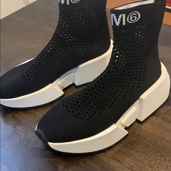 MM6 Maison Martin Margiela Knit Logo Sneakers - Picture 6 of 13